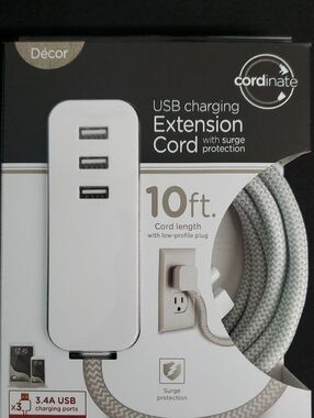 USB CHARGING EXTENSION CORD
